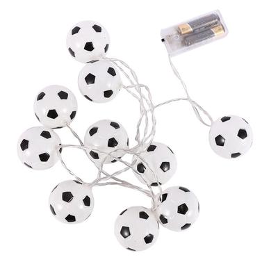 LED Soccer Balls String Garland Decoration Bedrooms Home Theme Party Christmas 3/5M Decorative Football Fairy Lights Battery