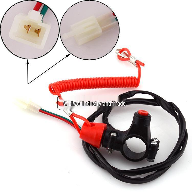 Spring Flameout Switch for ATV Beach Buggy - 49cc Mini Sport Bike Kill Switch