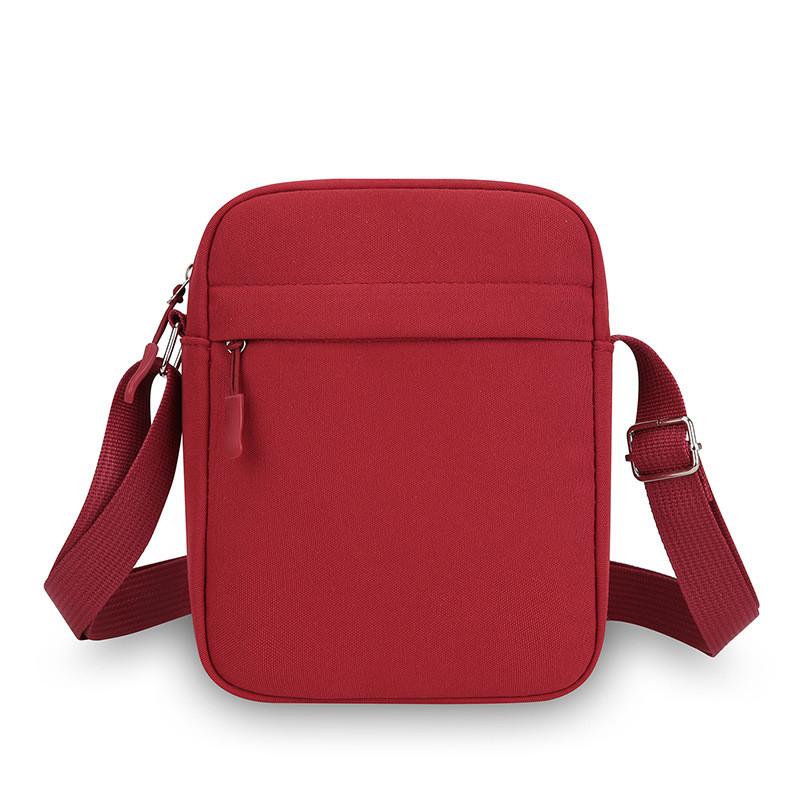 Mini Borsa a Tracolla in Tessuto Oxford con Tasche Multiple per Uso Quotidiano