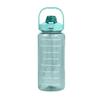 With Time Marker Fitness Straw Cups 2L Drink Bottle Plastic Sports Water Bottles  for Outdoor