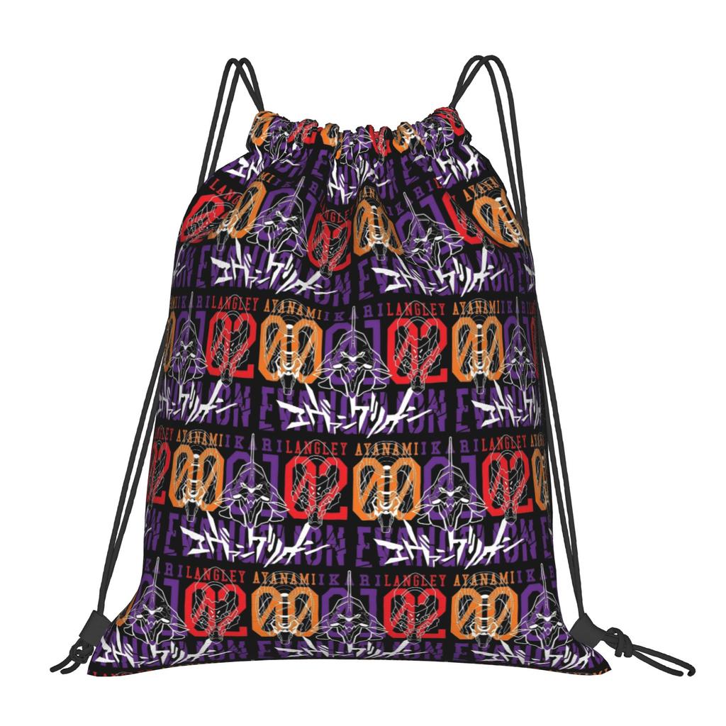 Custom EVA Evangelions Drawstring Bags for Shopping Yoga Backpacks Women Men Manga Sports Gym Sackpack