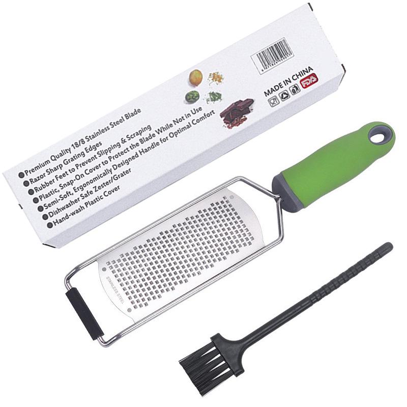 304 Stainless Steel Cheese Grater & Lemon Zester with Protective Cover