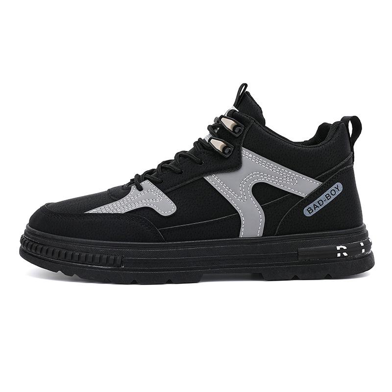 New spring men's shoes versatile men's casual sports board shoes men's British style flat heel strap mesh shoes