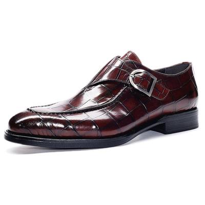 Pantofi bărbați modă pantofi noi toamnă piele pantofi bărbătești Monk pantofi cu vârf pătrat pantofi bărbătești cu cataramă pantofi de afaceri de nuntă D440