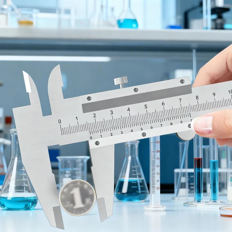 Vernier Calipers 0-150mm Professional Carbon Steel Precision Measurement Four Use Metric Precision Thickness Testing Instrument