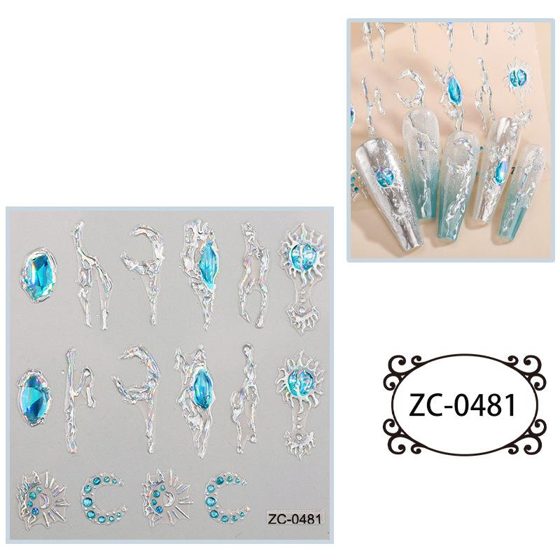 

Новые наклейки для дизайна ногтей в японском стиле 5D трехмерные мягкие клеевые тисненые легкие роскошные наклейки для ногтей 60*60mm