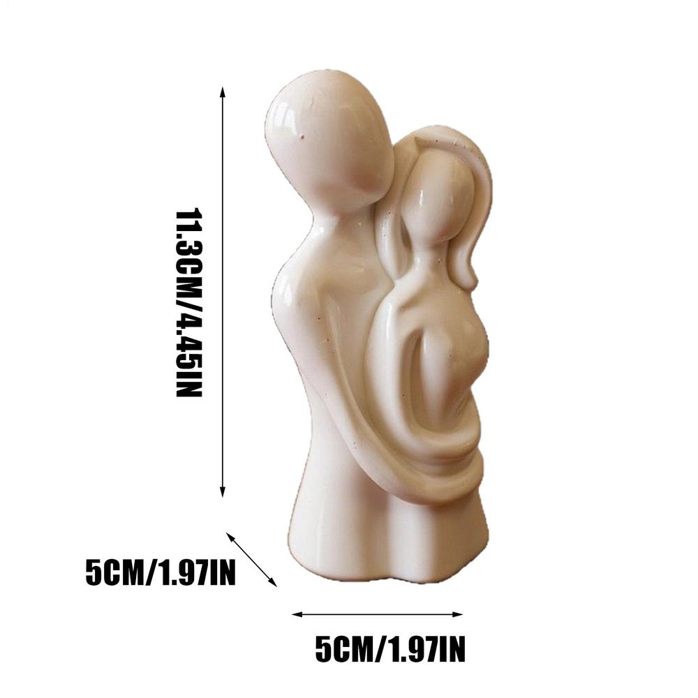 Love Statue Resin Aesthetic Home Decor Small Figurines Couples Bedroom Decor For Bedroom Living Room Office Birthday Wedding