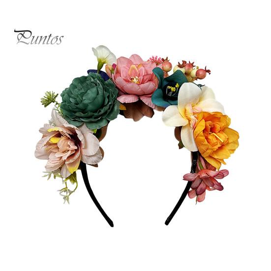Decorazione di Fiori Imitazione Cerchietto per Capelli Design Elastico Viaggio Festa Fascia Vari Stili Cerchietto per Capelli Floreale Copricapo Accessorio Affascinante