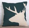 Christmas Deer Series Pattern Throw Pillow Cover With Short Plush Print Living Room Sofa Decoration Cushion Cover Pillow Covers