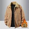 Men's Corduroy Velvet-Lined Winter Jacket - Trendy Casual Lapel Style 2025