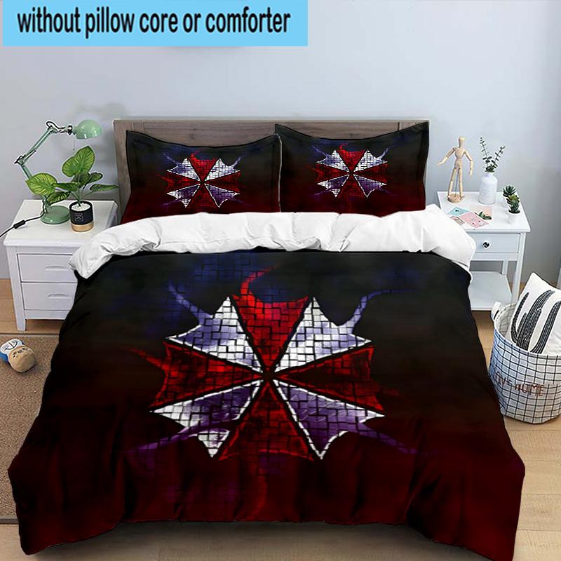 3PCS Umbrella Symbol 3pcs Bedding,Including 3PCS Duvet Cover And 2pcs Pillowcases Perfect for Christmas,Ideal for Bedroom, Dormitory
