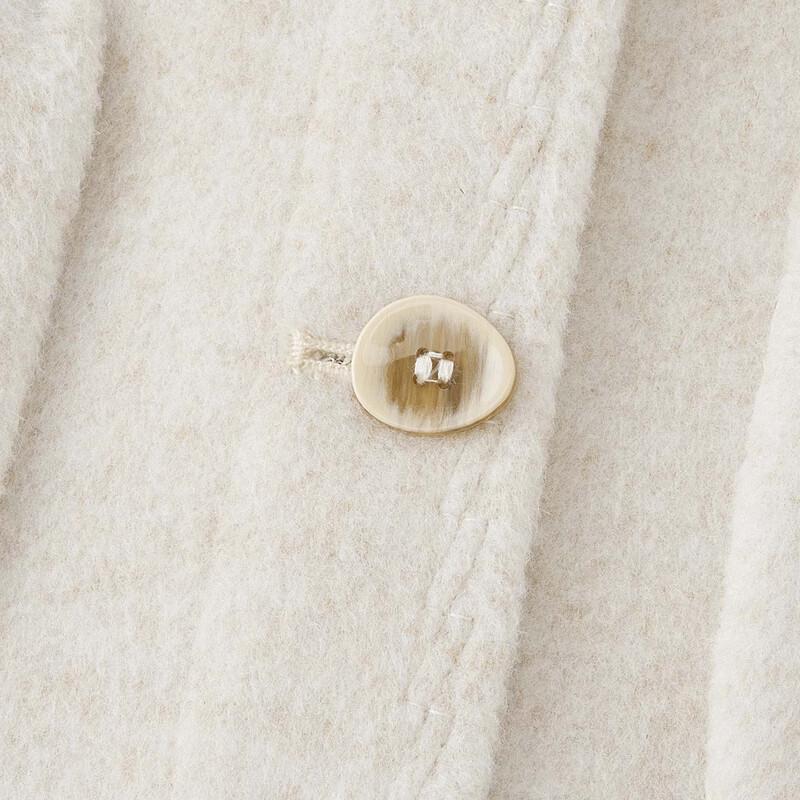 IEF Curvy Fit French Style Wool Blend Short Coat