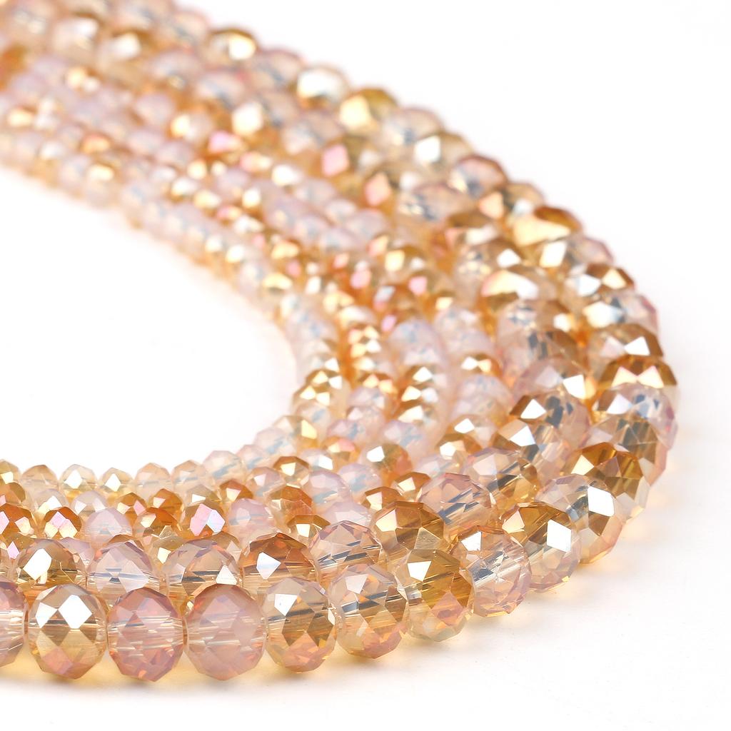 3 4 6 8mm Facettierte Rondelle Kristallglasperlen Österreich Kristall Abstandshalter Lose Perlen Für Schmuckherstellung DIY Armband Anhänger Zubehör