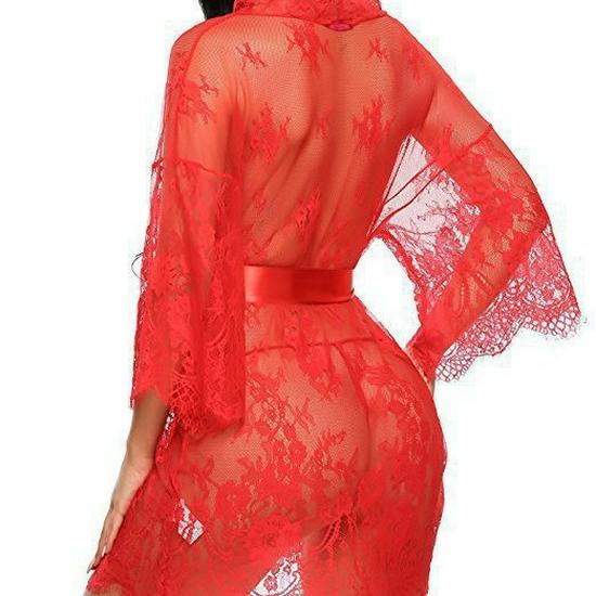 See-Through Sexy Lace Women's Pajamas - European & American Internet Celebrity Bestseller