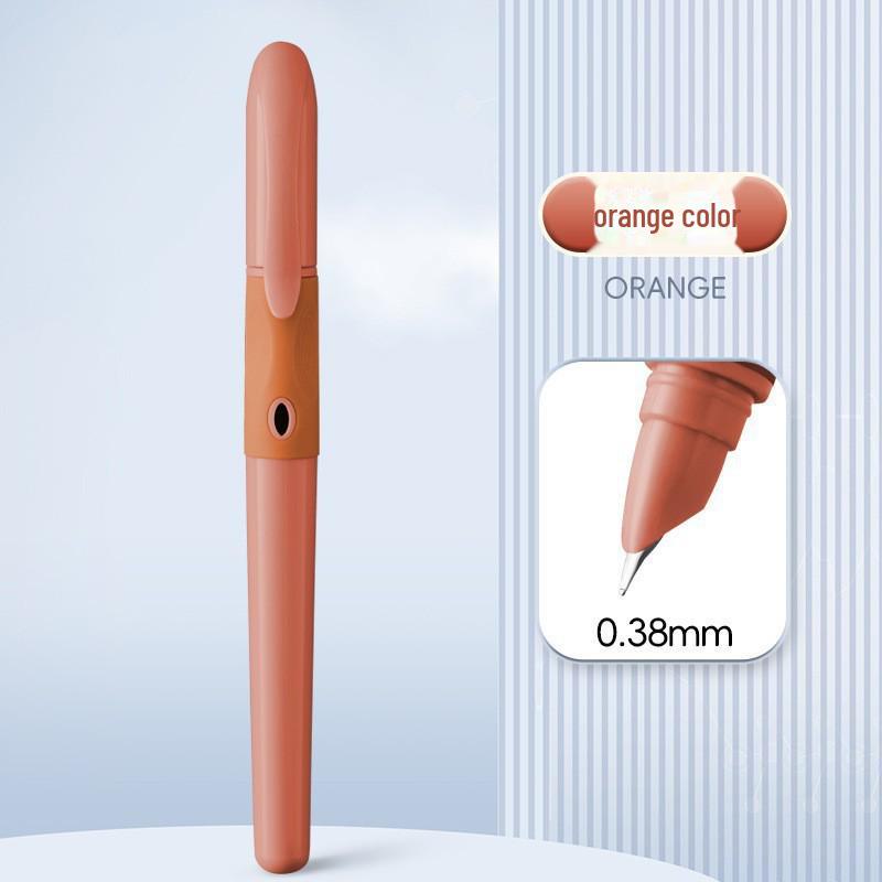 Zhengzi Student Fountain Pen - Iridium Gold 0.5mm Nib, 0.38mm Replaceable Ink Capsule, Steel Construction