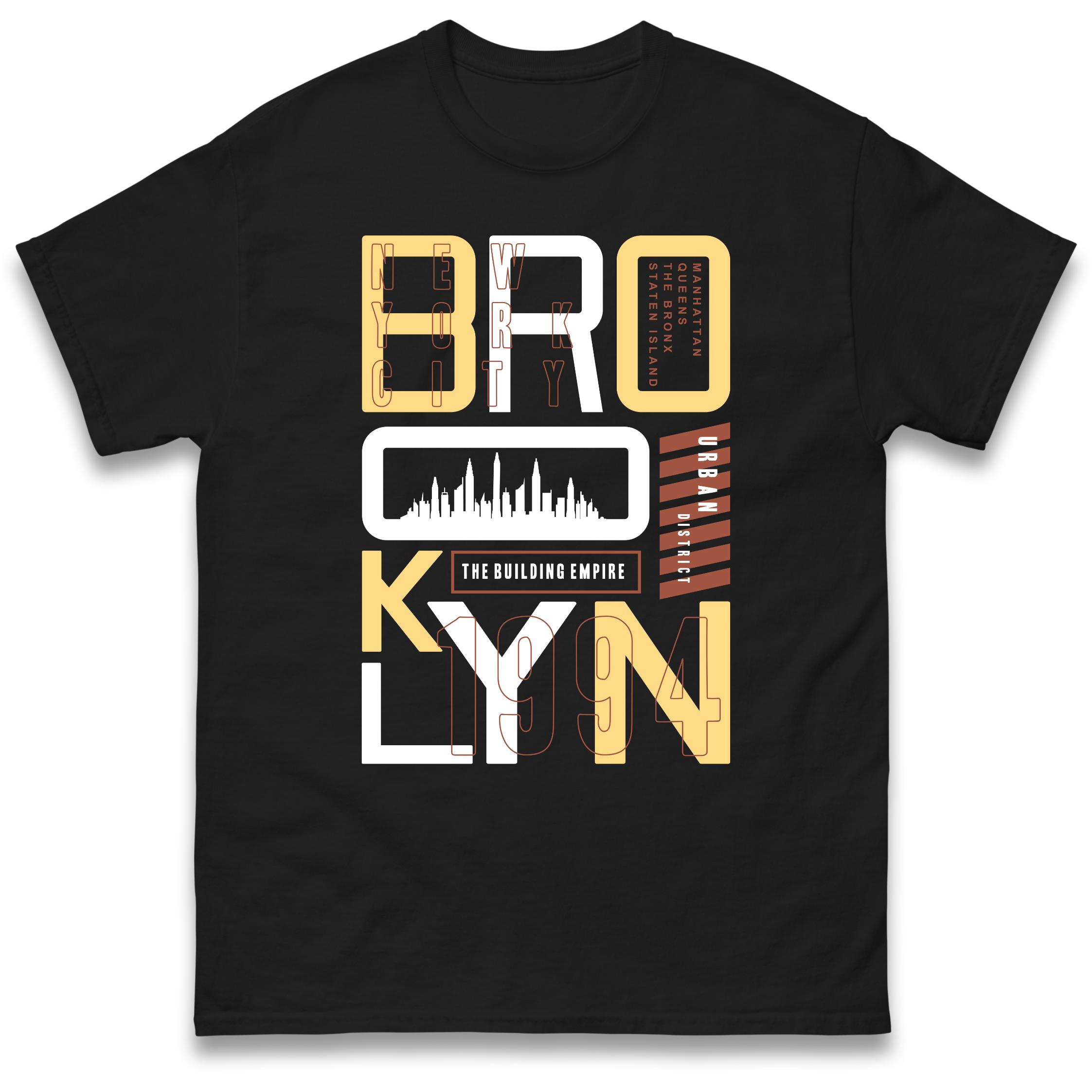 Brooklyn New York T-Shirt Tshirt Mens Womens Tops Unisex Tees 100% Cotton L