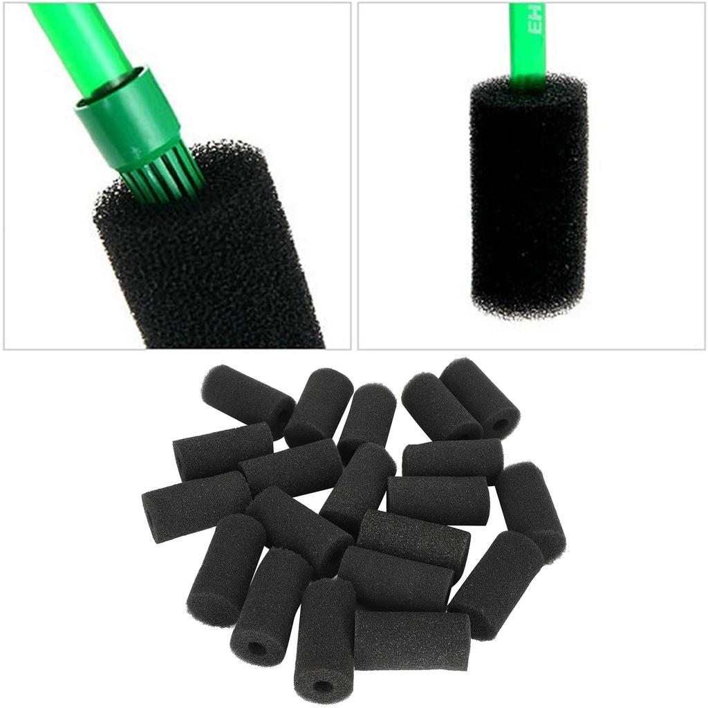 20Pcs Aquarium Fish Tank Water Inlet Sponge Filter Protector Cover Replacement AccessoriesSmall