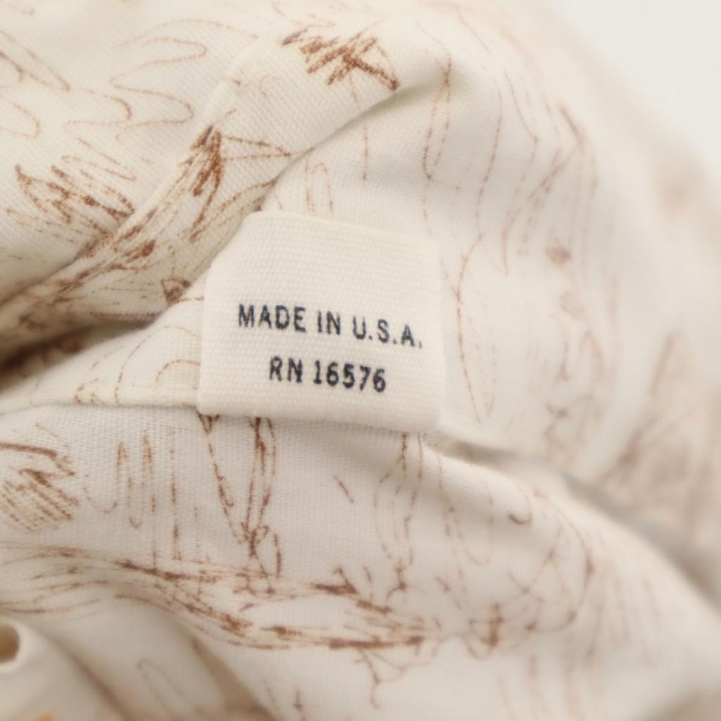 70s Vintage USA Made Collar Pads Overall Handle Long Sleeve Cotton Shirt Men's Used