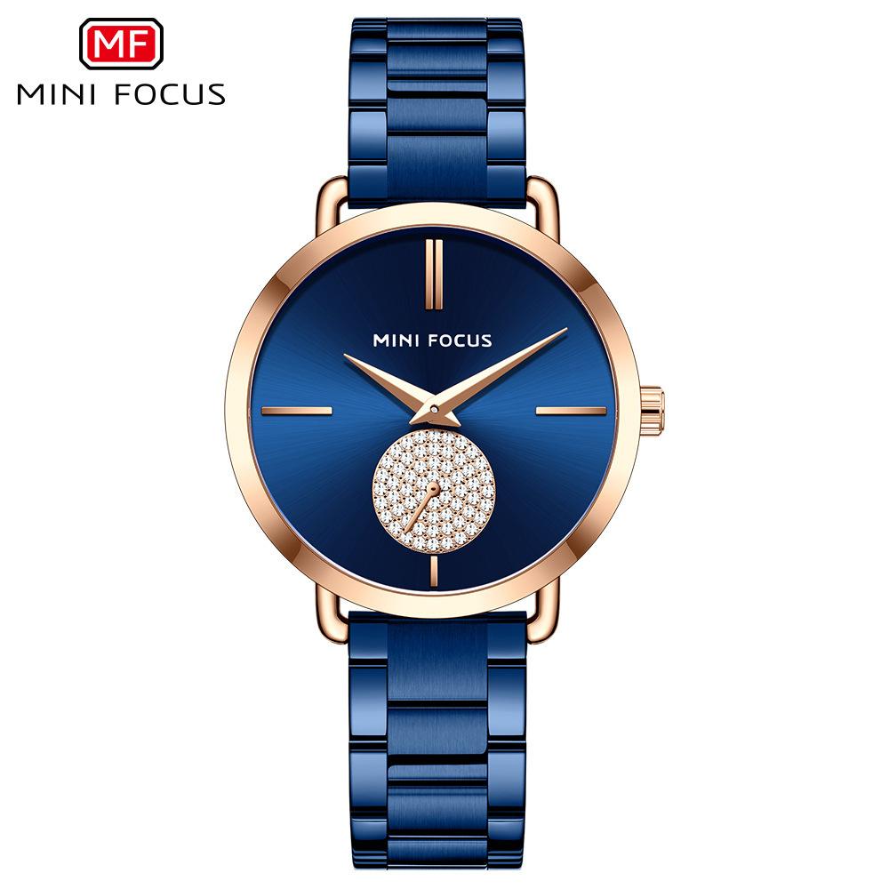 Light Luxury Diamond Set Women's Watch Simple Sun Pattern Waterproof Steel Belt Women's Watch