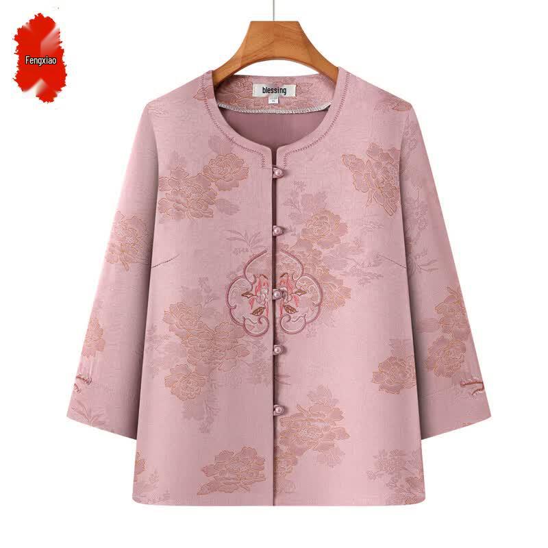 Fengxiao New Chinese Style Embroidered Blouse 2XL