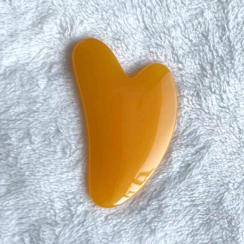 Resin Heart-Shaped Massage Scraping Tablets for Full Body and Meridian Therapy