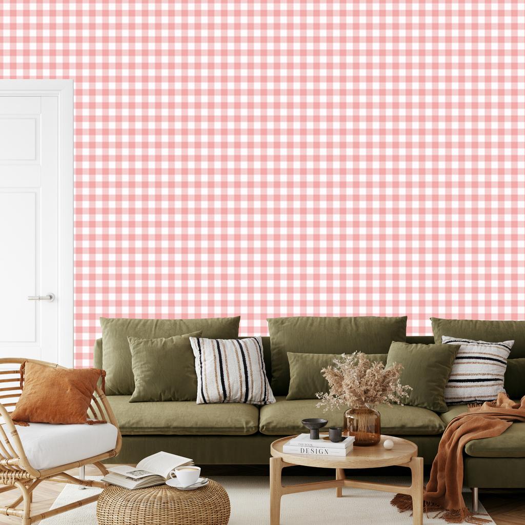 Wallpaper Fabric Pattern Coral Top, Coral Bottom for Living Room and Bedroom 50x1000