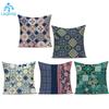 Geometric Mandala Floral Pillow Covers Decorative Polyester Couch Cushion Cover For Living Room Decoration Pillowcase