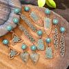 2 Stück Vintage Ethnische Bohemia Anhänger Für Frauen Ohrringe Halsketten Anhänger Charms Schmuckherstellung Diy Schmuckzubehör
