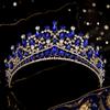 Hot Sales Party Multicolour Tiaras and Crowns for Women Crystal Princess Crown Rhinestone Hair Jewelry Headpieces Bridesmaid