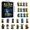 Alien Advent Calendar UFO Charms Blind Box Christmas Countdown Decorations 24 Pcs