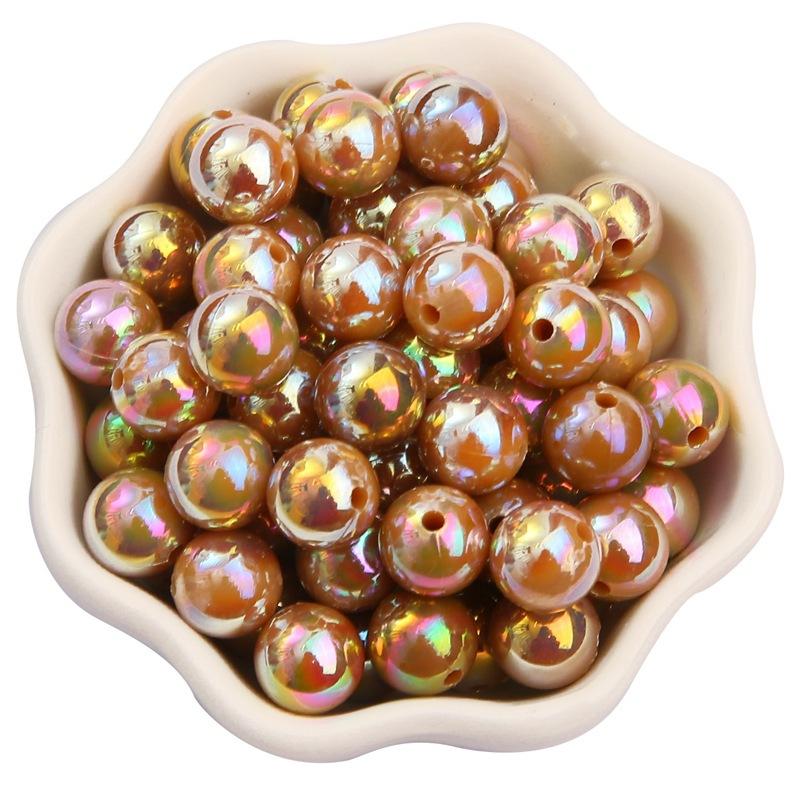 6/8/10mmABS Imitation Pearl AB Color Round Beads DIY Handmade Beaded Loose Bead Material Hair Accessories