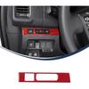 Headlight Switch Button Frame Cover Trim Compatible with Nisan Frontier 2022-2024,Soft Carbon Fiber Center Console Head Light Lamp Control Switch