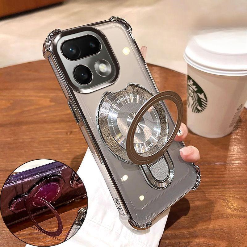 Case For Realme 16 Pro Plus Fashionable High-end Airbag Anti-slip Magnetic Stand Cover For Realme16 Pro Shockproof Funda