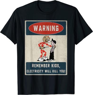 Electrician Remember Electricity Design Tee Unisex T-shirt - Men's Summer Cotton Graphic Tee