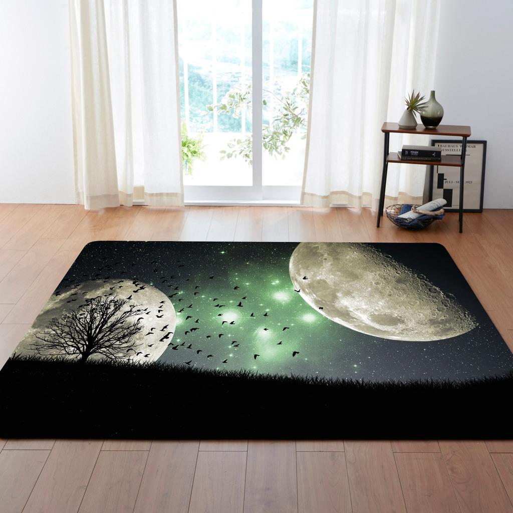 Living Room Carpet Bedroom Floor Mat Pattern Flexible Day
