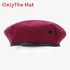 Marvel Logo Wool Beret Hat With Retro British Style And Uv Sunshade For Adults