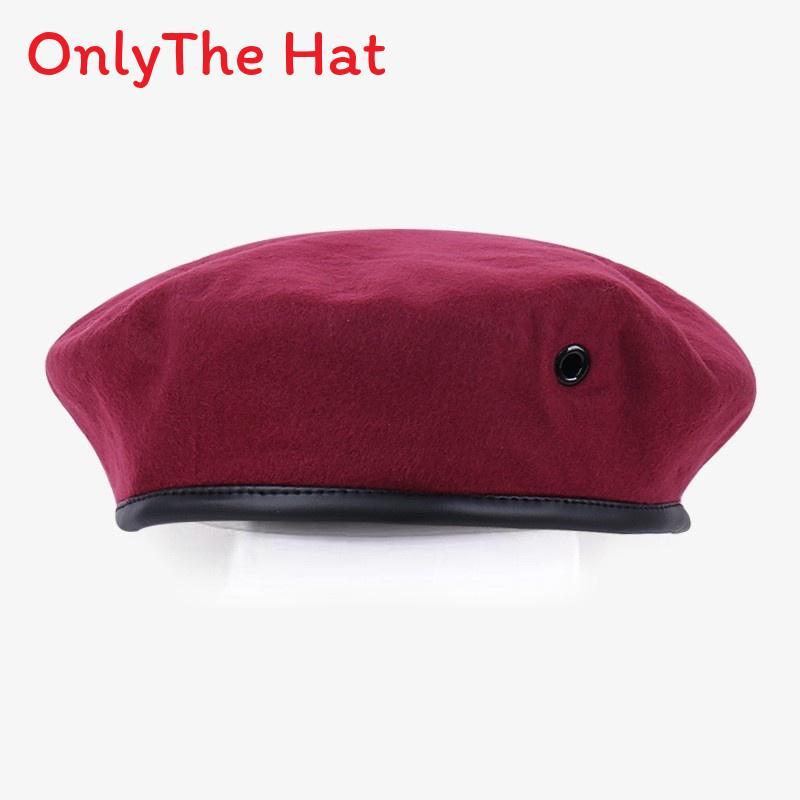 Marvel Logo Wool Beret Hat With Retro British Style And Uv Sunshade For Adults