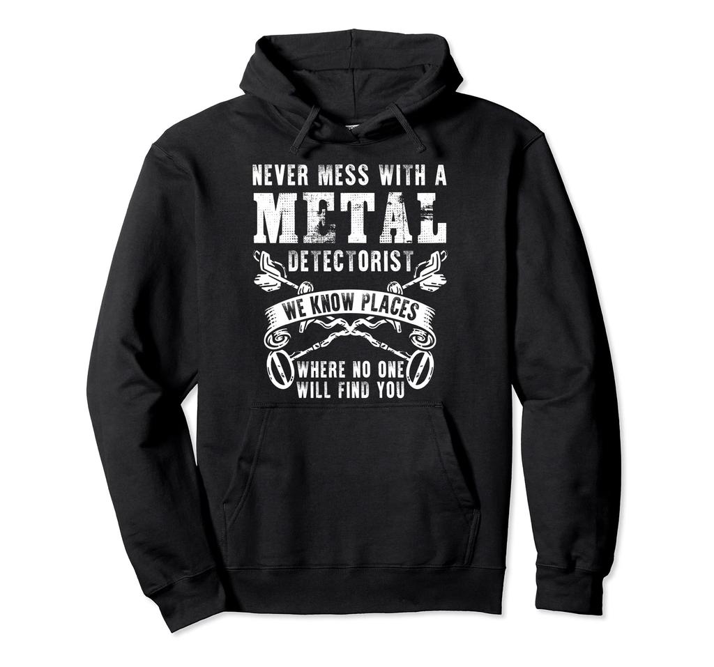 Metal detector treasure hunting hobby dig detector hoodie