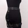 Damen Sexy Trend Punk Gürtel Lässig Wild Leder Taille zu Bein Gürtel Bondage Bein Harness Gothic Strumpfband Gürtel Bekleidungszubehör