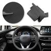 Black Car Steering Wheel Microfiber Leather Cover Trim Accessories For Hyundai Santa Fe - Palisade -