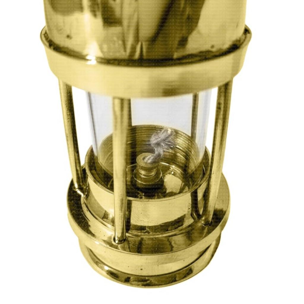 6" Solid Brass Working Nautical Miner Lamp Oil Ship Lantern Maritime Gift For Halloween, Thanksgiving, Christmas and Anniversary Gift