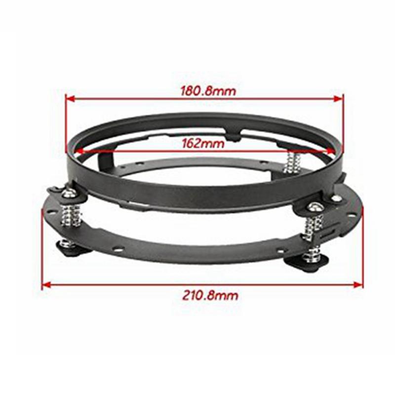 7 Zoll Runder LED-Scheinwerfer Montagehalterung Ring für Auto Jeep Wrangler JK Suzuki Samurai für Harley Motorrad 7" Halterung