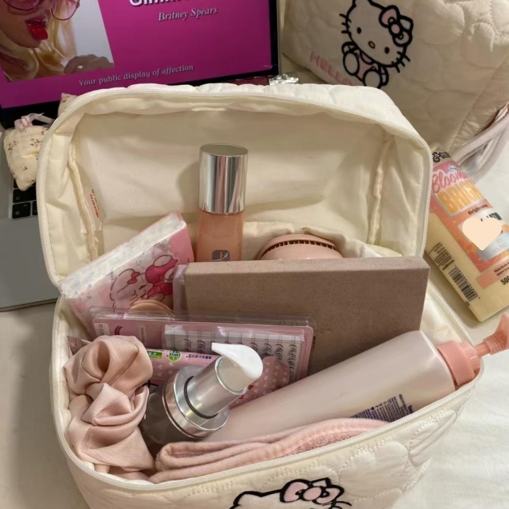 Große Hautpflege-Aufbewahrungstasche / Kosmetiktasche: Süße, Tragbare Damen-Handtasche im Japanischen Stil mit Kostenlosem Versand