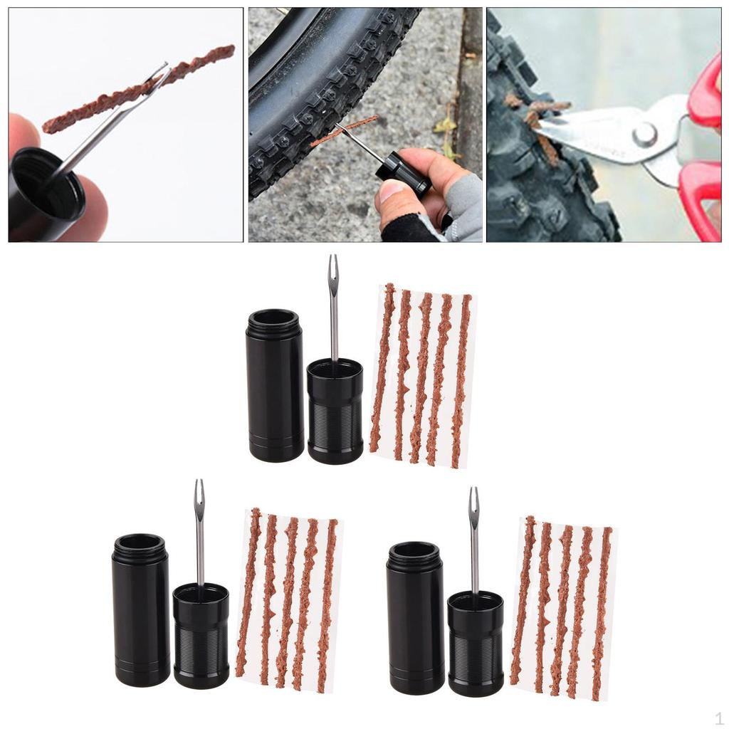 Bike Tubeless Tire Tyre Repair Kit Puncture or Flat Tool Fit for