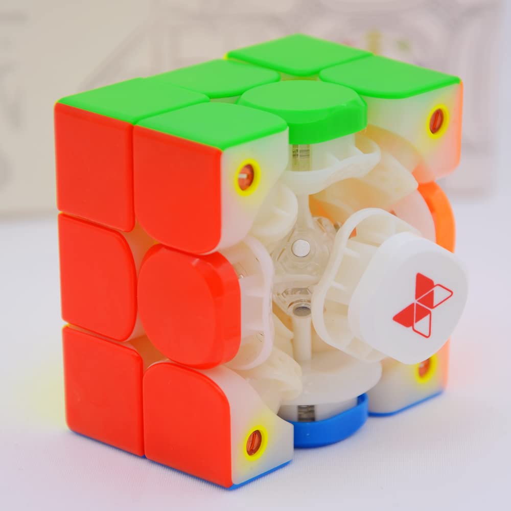 Bucubke QY Tornado V3 M 3x3 Magnetic Magic Cube Puzzle Stickerless Magic Cube Tornado V3 M 3x3x3 Magnetic Magic Cube Magnetic Speed Cube Toy (2022