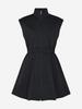 Road Roar Memory Zip-Up Dress Black
