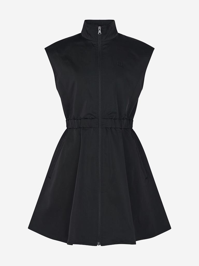 Road Roar Memory Zip-Up Dress Black