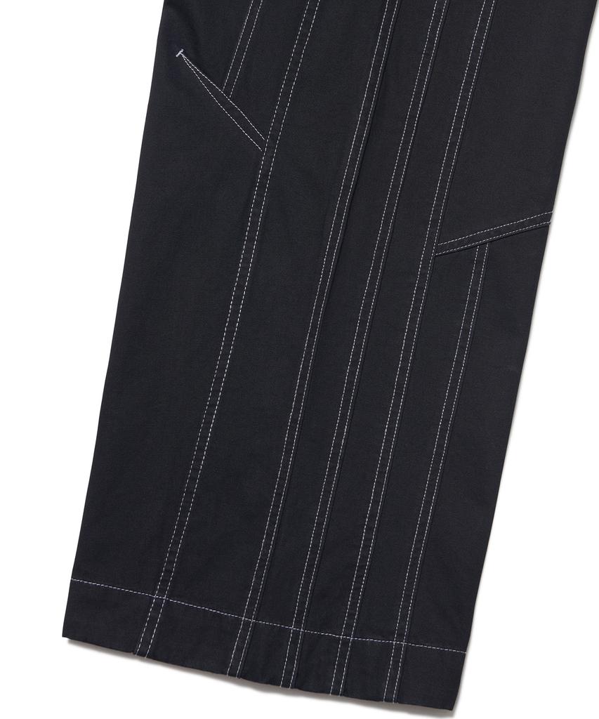Nomaenyueol Tilted Side Line Pants - Washed Black