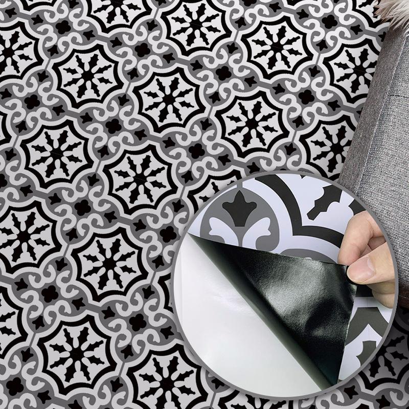 3D Black Tile Floor Ground Sticker Self-adhesive Bathroom Kitchen Wall 20x300cm 3D Black Tile Floor Ground Sticker Self-adhesive Bathroom Kitchen Wall 20x300cm