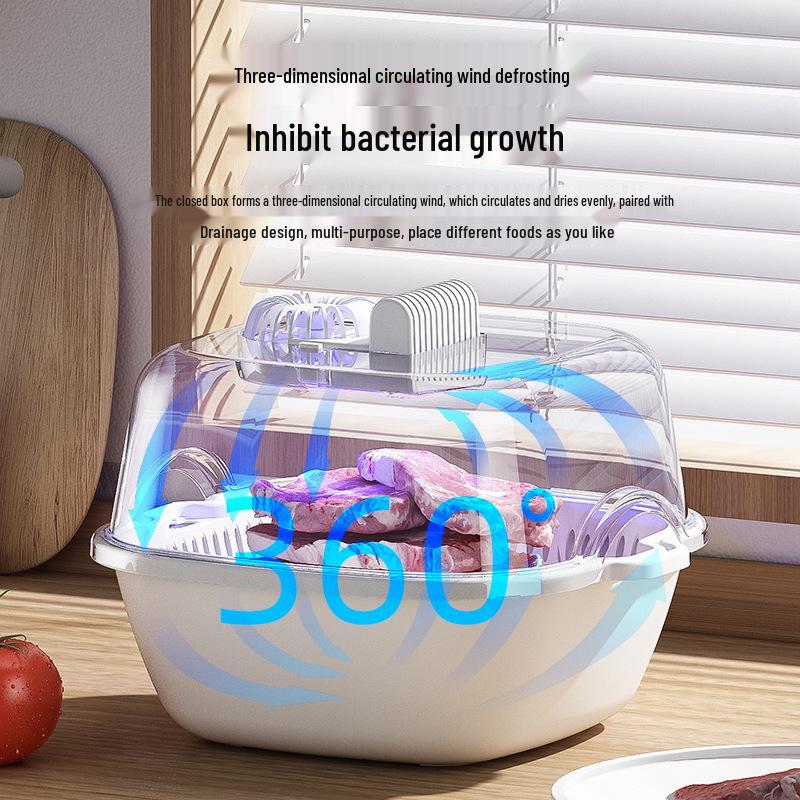 Multi-functional Kitchen Defroster: Four-in-One Food Defrosting, Fresh-Keeping, Dustproof, and Ice-Removal Tool